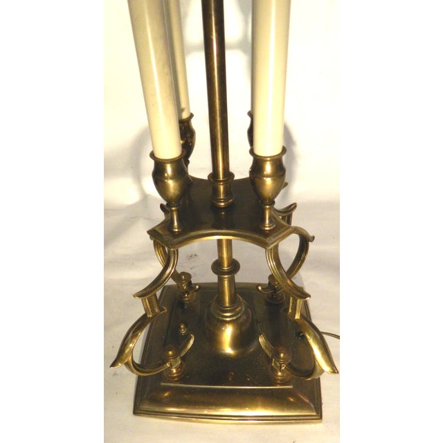 1960s Stiffel Brass Table Lamps - A Pair For Sale In Miami - Image 6 of 7