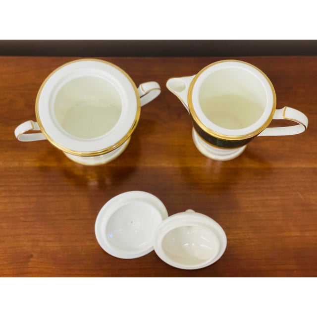 Noritake Vintage Noritake Fitzgerald Bone China Cream & Sugar Set - 2 Pieces For Sale - Image 4 of 6