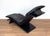 Vintage Chaise Lounge in Black Leather by Maurice Villency, 1980s For Sale - Image 18 of 18