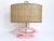 Modern Pink Oval Lamp & Original Shade For Sale - Image 6 of 13