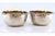 Silver Washbasins with Raised Edges and Gold Interiors, Set of 2 For Sale - Image 6 of 8