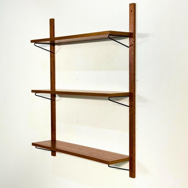 Brown Mid-Century Modern Danish Teak Shelving System, 1960s, Set of 3 For Sale - Image 8 of 8