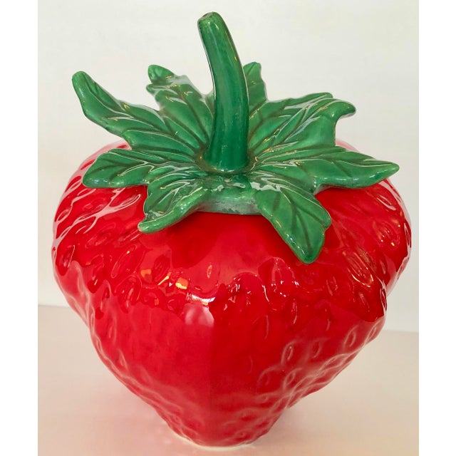 Vintage Ceramic Strawberry Cookie Jars Chairish