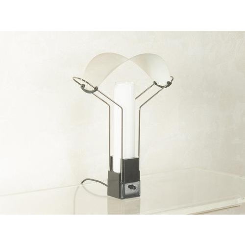 Palio Table Lamp in Opal Glass from Arteluce For Sale - Image 4 of 10