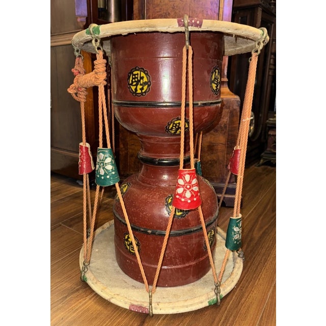 Antique Korean Janggu Drum For Sale - Image 4 of 9