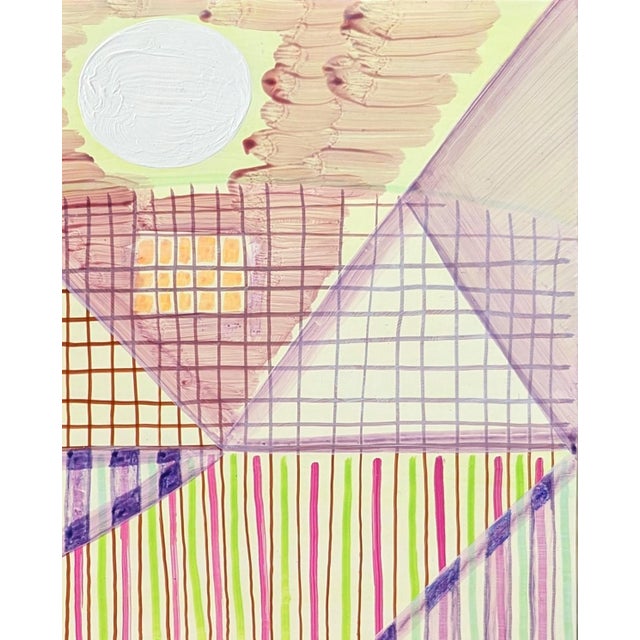 Max Manning “Untitled (PPR400)” Contemporary Abstract Colorful Pastel Geometric Painting, 2022 For Sale - Image 4 of 7