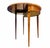 Late 19th Century Antique Italian Neoclassical Marquetry Inlaid Round Folding Game Table For Sale - Image 5 of 9