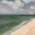Original Coastal Beach Oil and Wax Painting on Canvas For Sale - Image 4 of 11