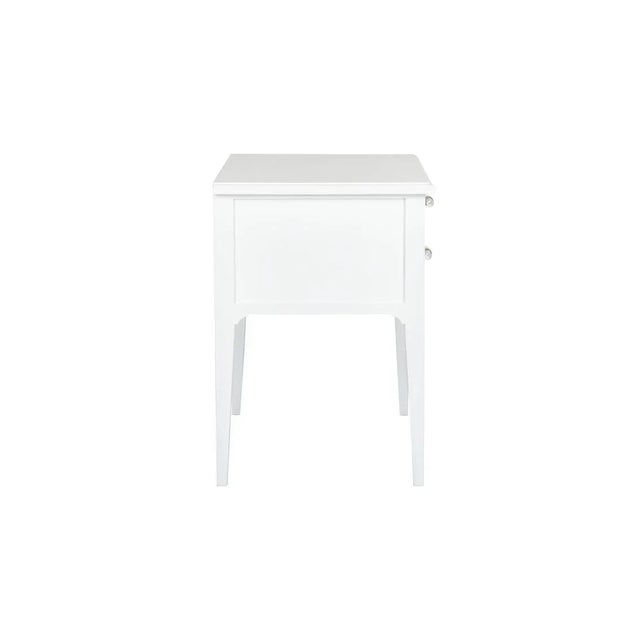 Transitional Georgian Lowboy - White For Sale - Image 3 of 5