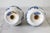 Mid 20th Century Vintage Blue & White Ceramic Salt & Pepper Shakers For Sale - Image 5 of 5