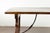 Italian 1820s Walnut Low Fratino Table with Lyre-Shaped Base and Iron Stretchers For Sale - Image 9 of 12