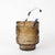 Mid-Century Modern Vintage Portuguese Brown Glass Ice Bucket, 1970s For Sale - Image 3 of 17