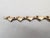 Gold Vintage 1950s Signed Napier Goldtone Ribbon Link Bracelet For Sale - Image 8 of 8