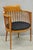 Vintage Postmodern Maple Wood Spindle Barrel Back Tapered Leg Lounge Arm Chair For Sale - Image 12 of 12