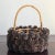 Adirondack Style Pine Cone Encrusted Bamboo Basket For Sale - Image 10 of 13