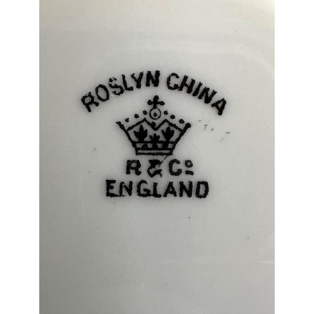 Vintage Roslyn Fine Bone China Cups and Saucers For Sale - Image 11 of 11