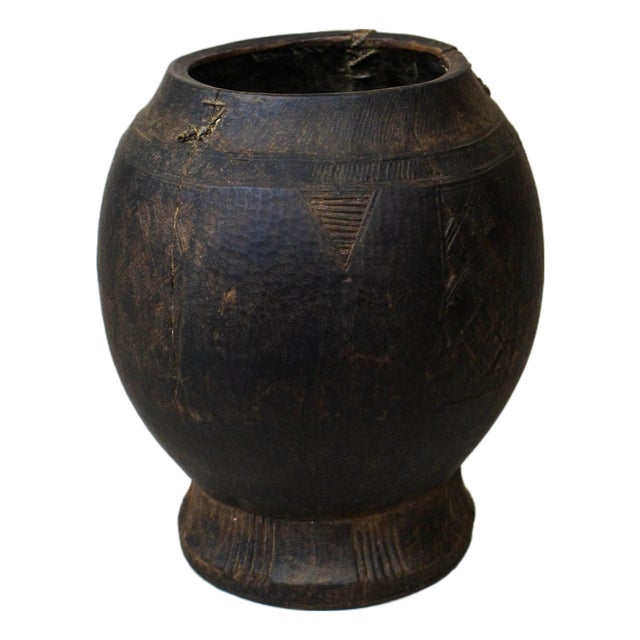Antique Ethiopian Stitched Milk Pot For Sale