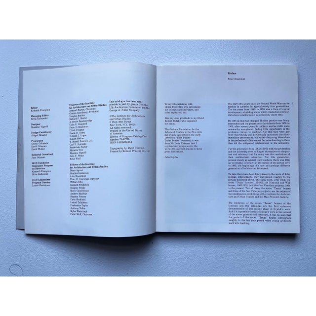 1980 7 Houses, John Hejduk, First Edition Book For Sale In Philadelphia - Image 6 of 9