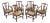 Set of 6 Biggs Mahogany Armchairs For Sale
