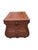 Thomasville 1990s Thomasville Leather Wrapped Rattan Side End Table Trunk East Indies W/ Storage For Sale - Image 4 of 12