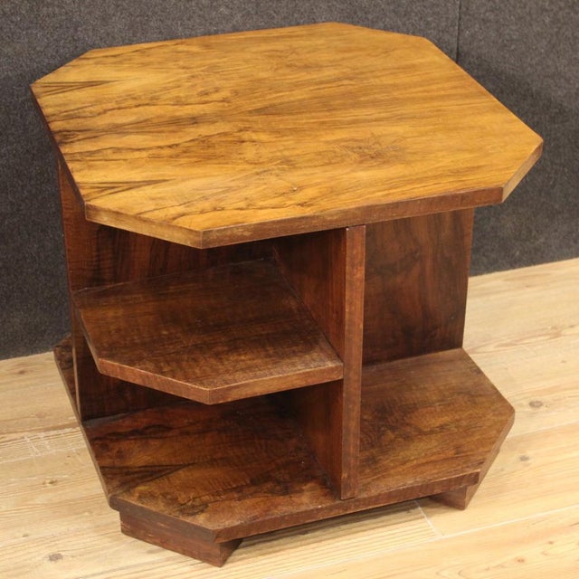 Italian Coffee Table in Walnut Wood, 1960s For Sale - Image 6 of 12