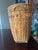 Chinese Vintage Tall Woven Split Reed Basket For Sale - Image 3 of 12