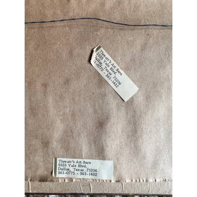 1950s Mid 20th Century Italian Landscape Postcards, Framed - a Pair For Sale - Image 5 of 9