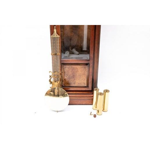 Howard Miller Solomon Grandfather Clock Dated 1986 For Sale - Image 9 of 9