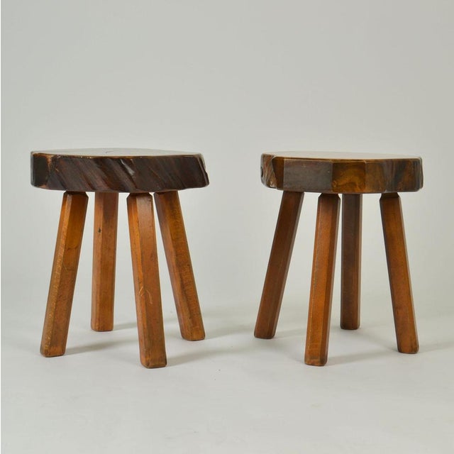 1970s Side Tables Handcrafted in Burr Wood, 1970s, Set of 3 For Sale - Image 5 of 13