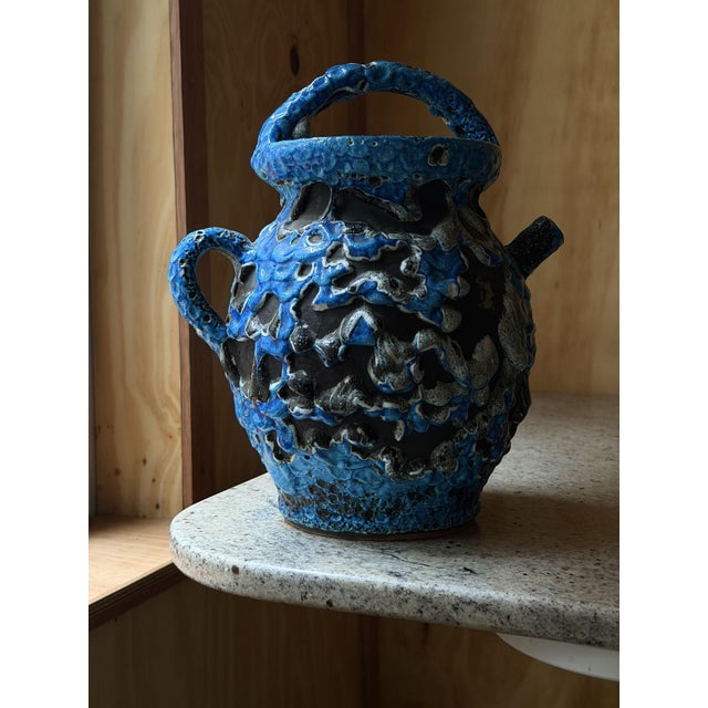 Handcrafted Ceramic Jug and Cups from Le Cyclope Annecy, France, 1960s, Set of 3 For Sale - Image 14 of 18