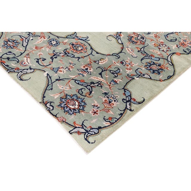 Vintage Kashan Rug, 2000s For Sale - Image 11 of 15