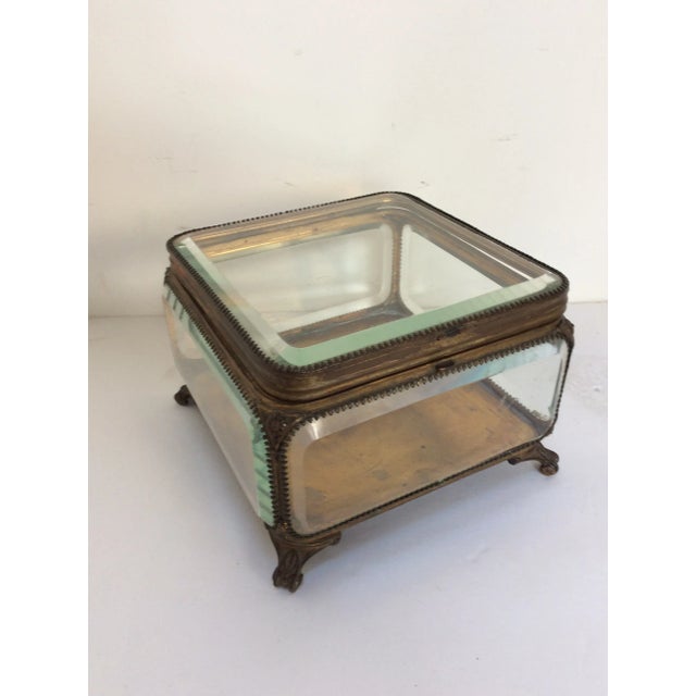 Metal Mounted Glass Box For Sale - Image 5 of 6
