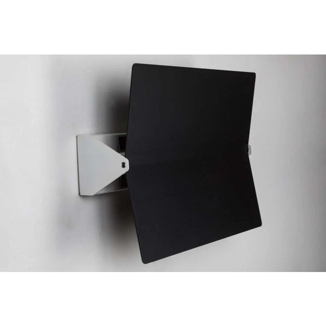 Black Large Charlotte Perriand 'Applique à Volet Pivotant Plié' Wall Light in Black For Sale - Image 8 of 12