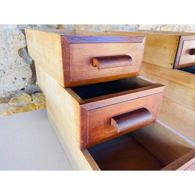Mid-Century Modern Oak Drawers, 1940s, Set of 2 For Sale - Image 5 of 18