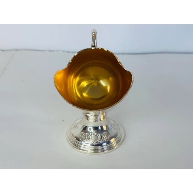 Mid-Century Modern Vintage Raimond Silver Plate Sugar Scuttle With Scoop For Sale - Image 3 of 6