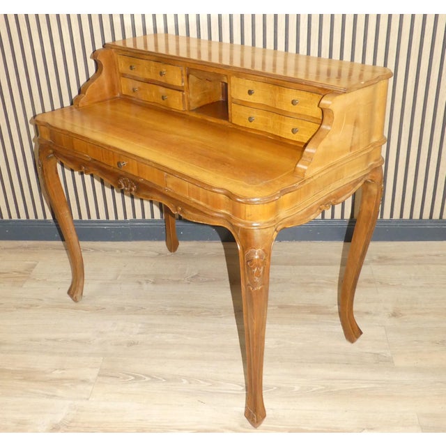 Chippendale Desk with Many Small Drawers, 1970s For Sale - Image 15 of 15