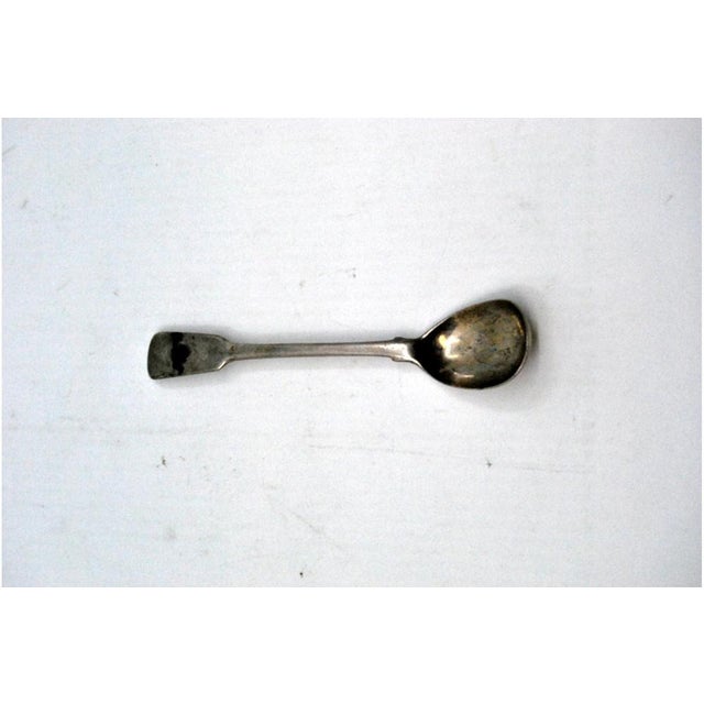 Plain Silver Sugar Spoon For Sale - Image 3 of 5