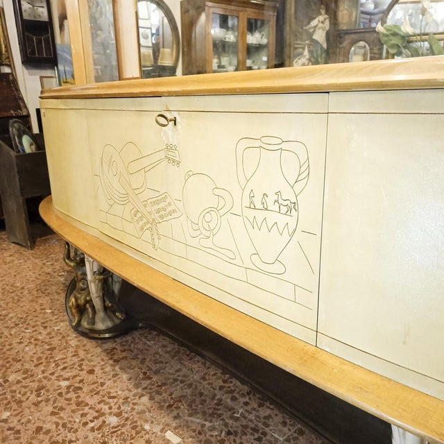 Sideboard with Large Mirror by Canturini Artisans For Sale - Image 11 of 18