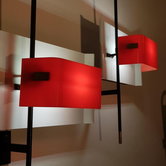 1950s Mod. 2020 Wall Lights by Bruno Gatta for Stilnovo, 1955, Set of 2 For Sale - Image 5 of 16