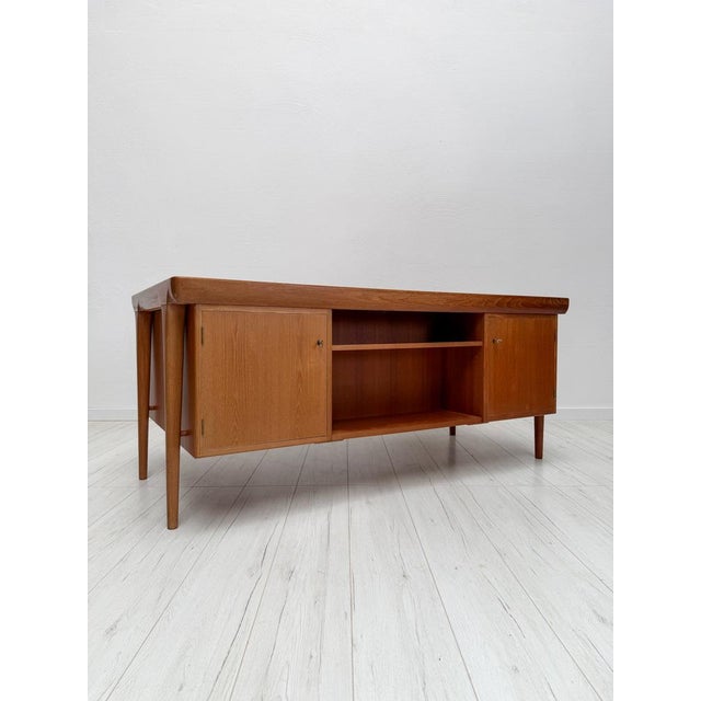 Danish Teak Executive Writing Desk by Ib Kofod-Larsen, 1960s For Sale - Image 13 of 18