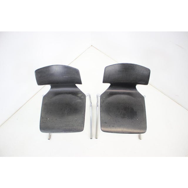 Set of Mid-Century Pagwood Chairs attributed to Flototto for Flötotto, 1980 For Sale - Image 6 of 17