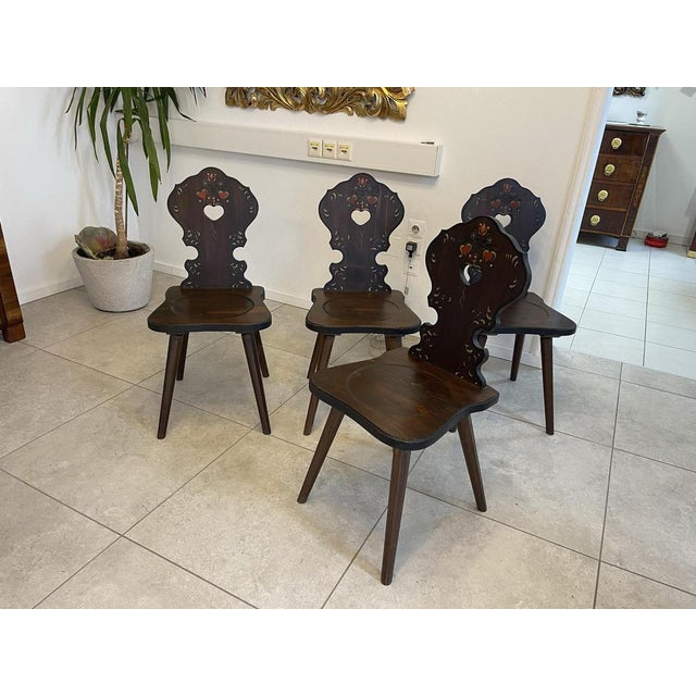 Vintage Side Chairs, Set of 4 For Sale - Image 5 of 16