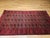 Vintage Turkmen Area Rug, Hand-Knotted Wool, Allover Geometric Pattern, Pistachio Green & Red, 4x8 For Sale In Chicago - Image 6 of 18