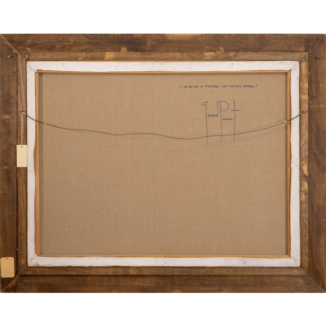 Gerard Passet - La Seine a Travers Les Hautes Herbes Signed Oil Painting For Sale In Detroit - Image 6 of 8