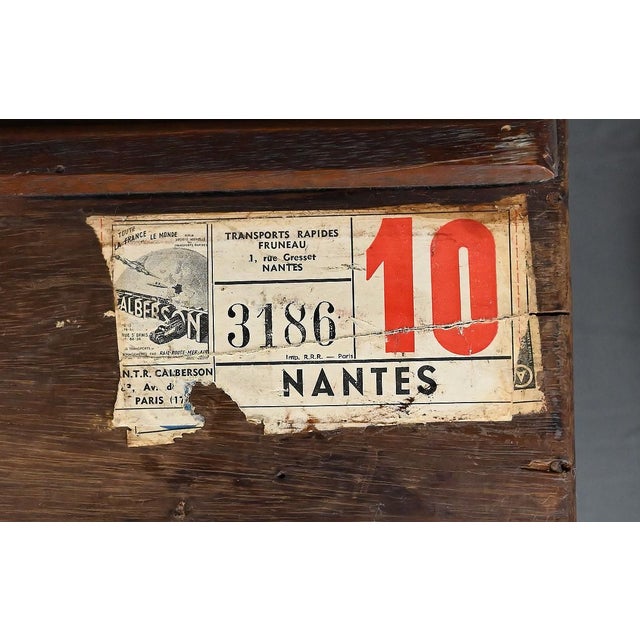 20th Century Mahogany Travel Trunk For Sale - Image 18 of 18