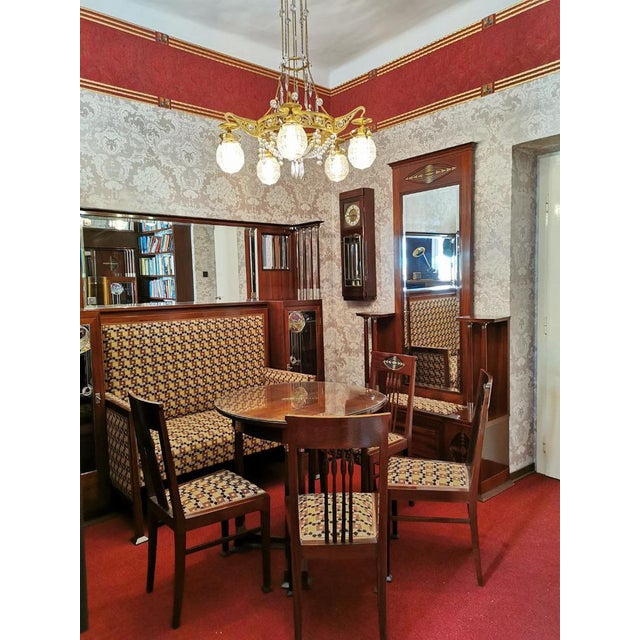 Art Nouveau Living Room Set by Julius & Josef Herrmann, Vienna, 1905, Set of 5 For Sale - Image 13 of 18