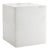 Alabaster Bath Accessories Waste Basket in White For Sale