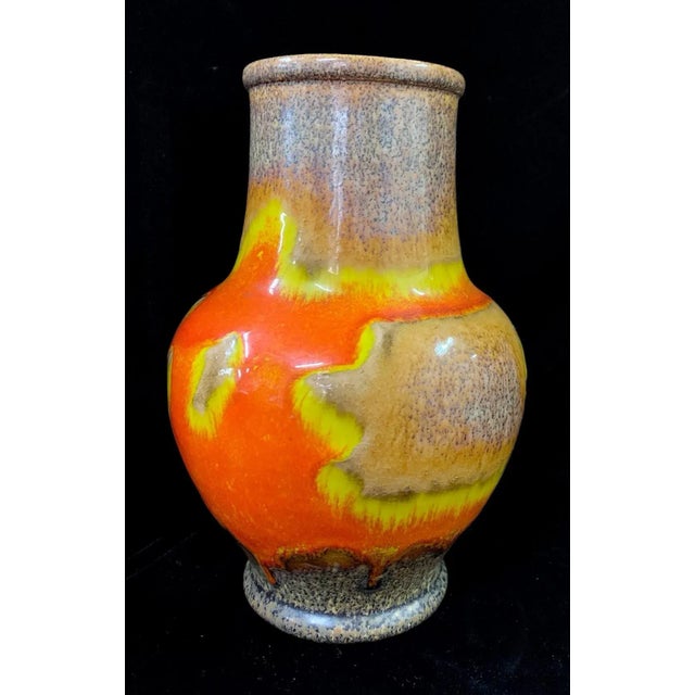 Vintage Ceramic Vase from Scheurich, 1970s, in Flawless conditions. Designed 1970 to 1979 This piece is attributed to the...