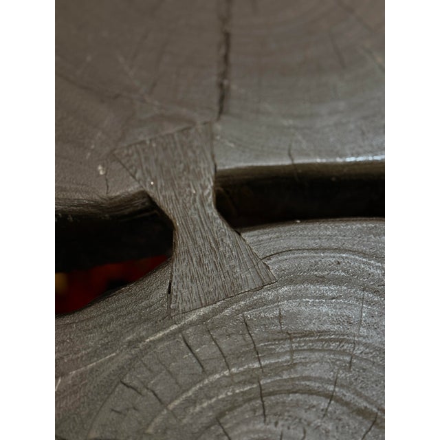 Black H D Buttercup Reclaimed Wood Black Coffee Table For Sale - Image 8 of 11