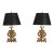 Antique French Bronze Dolphin Andiron Converted Table Lamps - a Pair For Sale